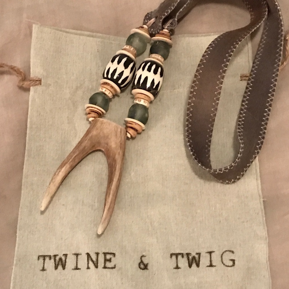 Twine & Twig Signature Antler Double Tip Necklace